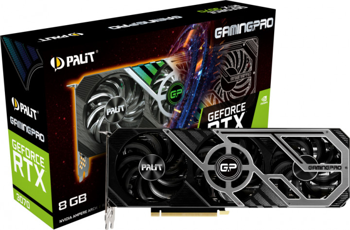 

Відеокарта Palit GeForce RTX 3070 GamingPro 8GB GDDR6 LHR (NE63070019P2-1041A)