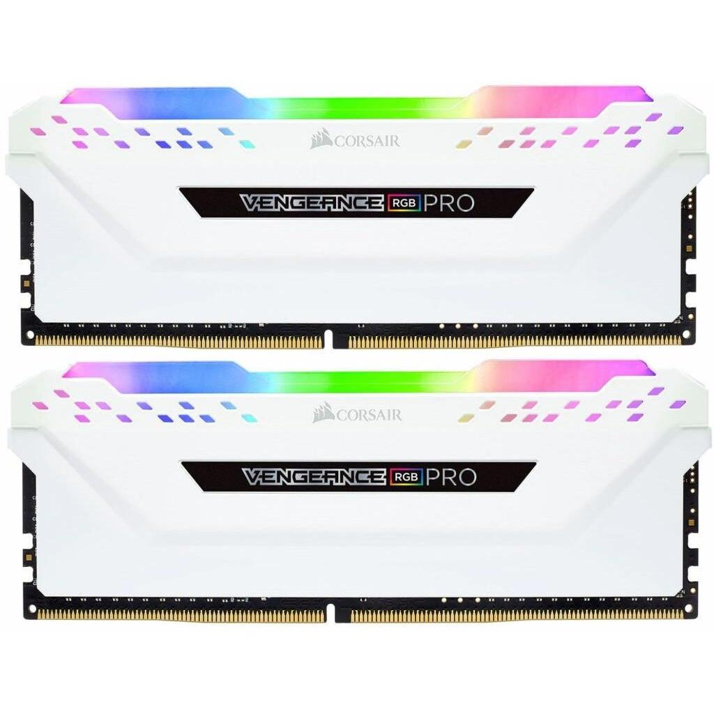 

Модуль пам&яті для комп&ютера DDR4 16GB (2x8GB) 3200 MHz Vengeance RGB Pro White CORSAIR (CMW16GX4M2C3200C16W)