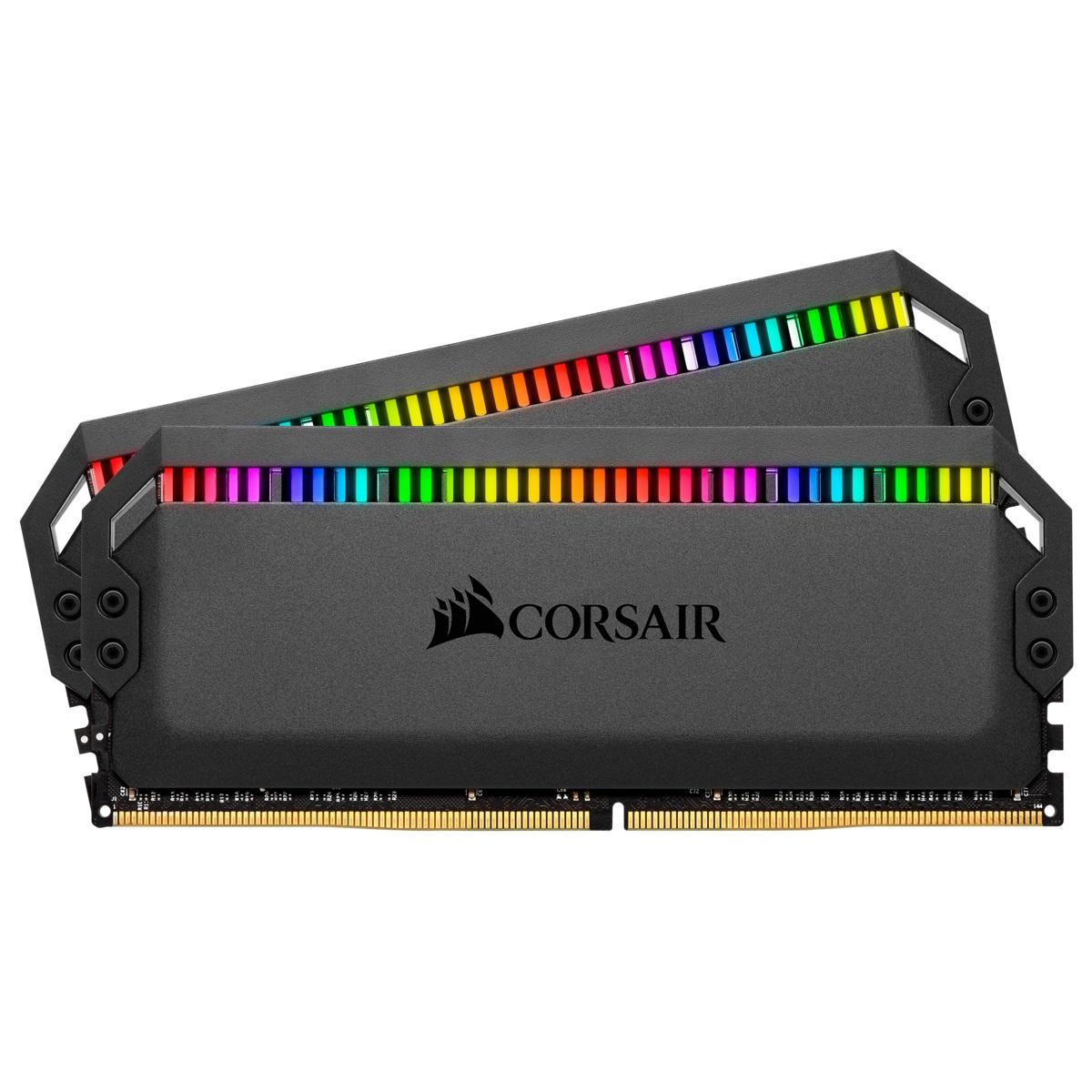 

Модуль памяти Corsair DDR4 16gb (2x8GB)3600 Dominator Platinum RGB Black (CMT16GX4M2D3600C18)