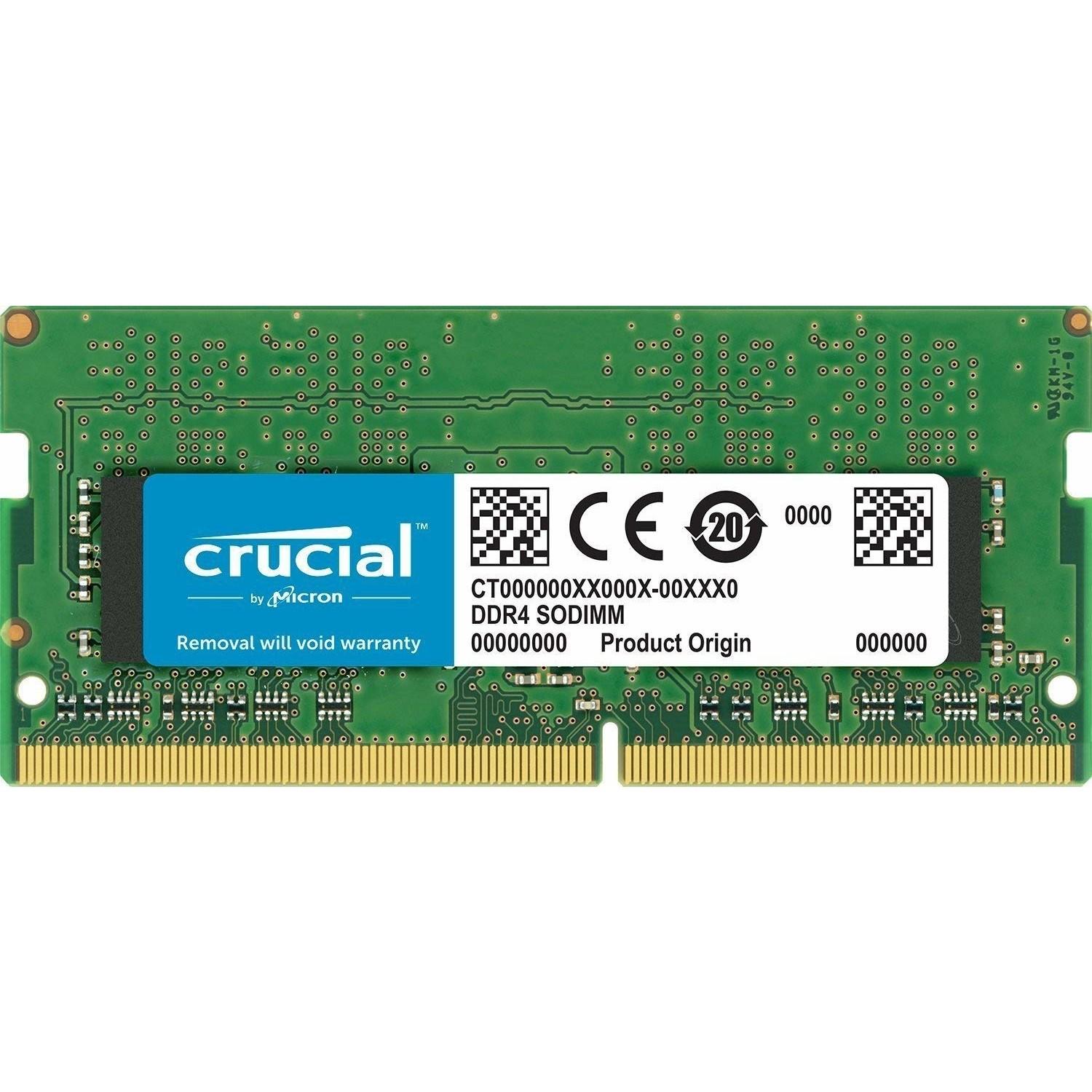 

Модуль памяти Crucial DDR4 16Gb 2400MHz Sodimm (CT16G4SFD824A.C16FE)