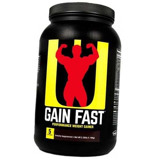 

Гейнер, Gain Fast 3100, Universal Nutrition 1100г Шоколад (30086001)