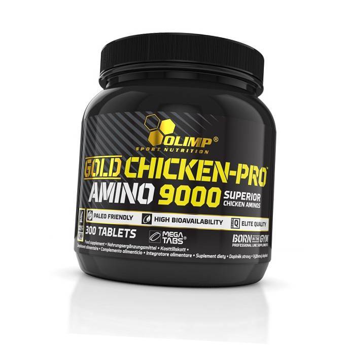 

Gold Chicken-Pro Amino 9000 Olimp Nutrition 300таб (27283019)