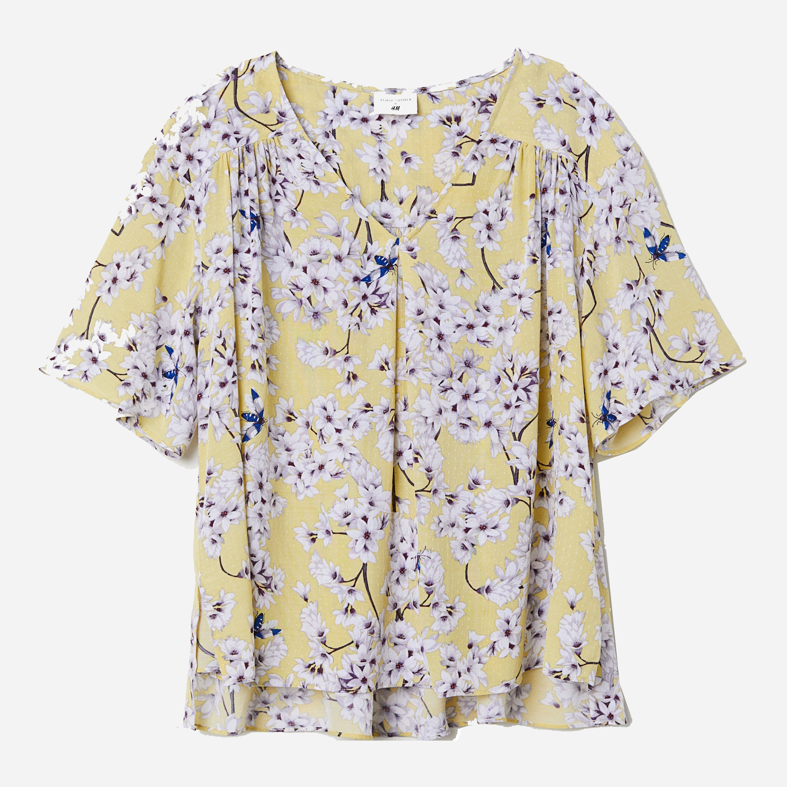 

Блузка H&M 6350497-ACFV 34 Желтая с разноцветным
