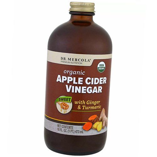 

Органический Яблочный уксус с Имбирем и Куркумой, Organic Apple Cider Vinegar, Dr. Mercola 473мл (72387005)