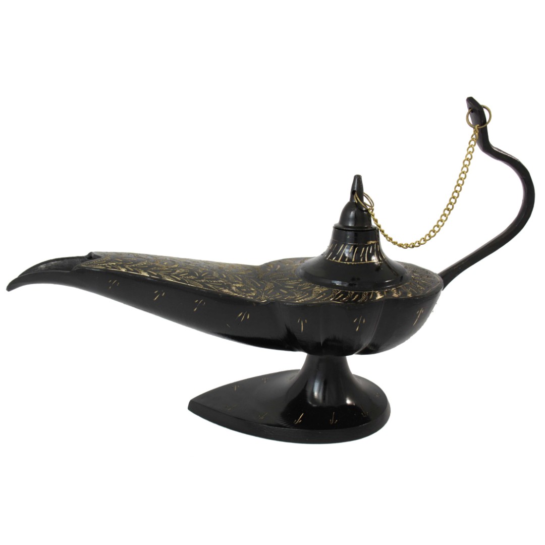 

Черная лампа Алладина с гравировкой арт 50005