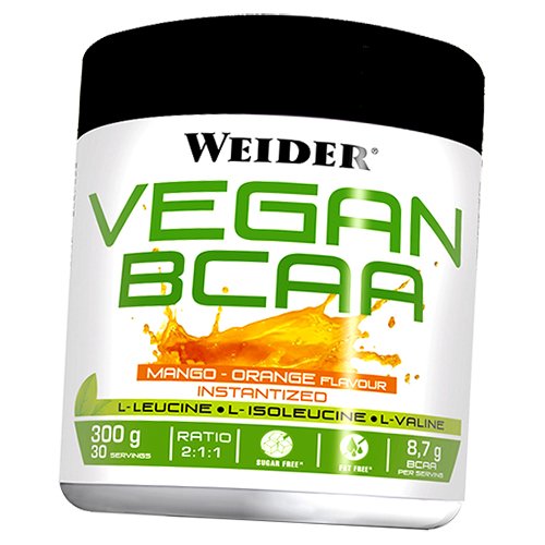 

Vegan BCAA Weider 300г Манго-апельсин (28089012)