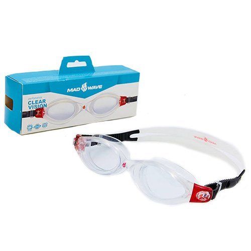 

Очки для плавания Clear Vision M043106 Mad Wave Красный (60444038)