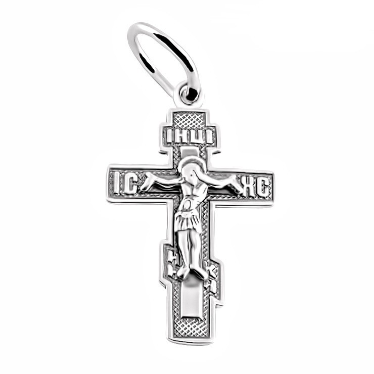 

Серебряный крест Meridian 925 пробы (Кр0046ч)