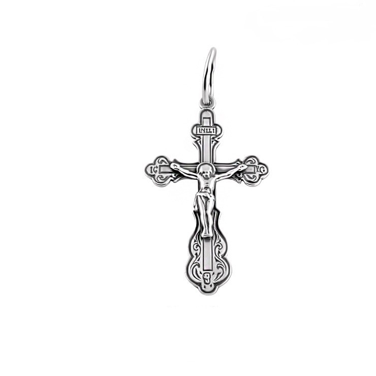 

Серебряный крест Meridian 925 пробы (Кр0027ч)