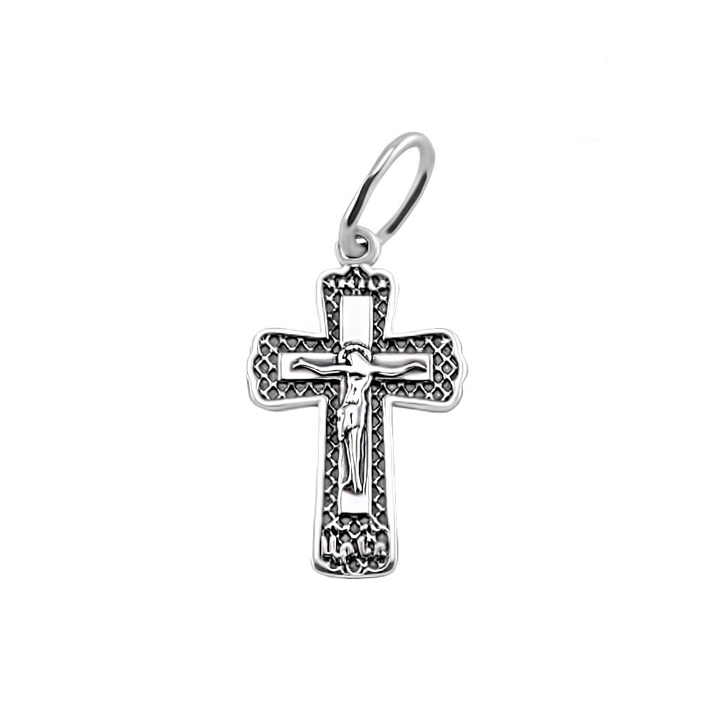 

Серебряный крест Meridian 925 пробы (Кр0031ч)