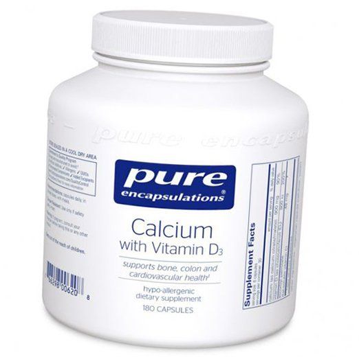 

Кальций Д3, Calcium with Vitamin D3, Pure Encapsulations 180капс (36361109)