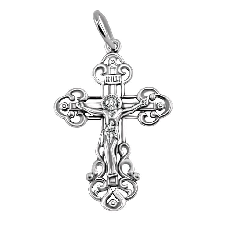 

Серебряный крест Meridian 925 пробы (Кр0074)
