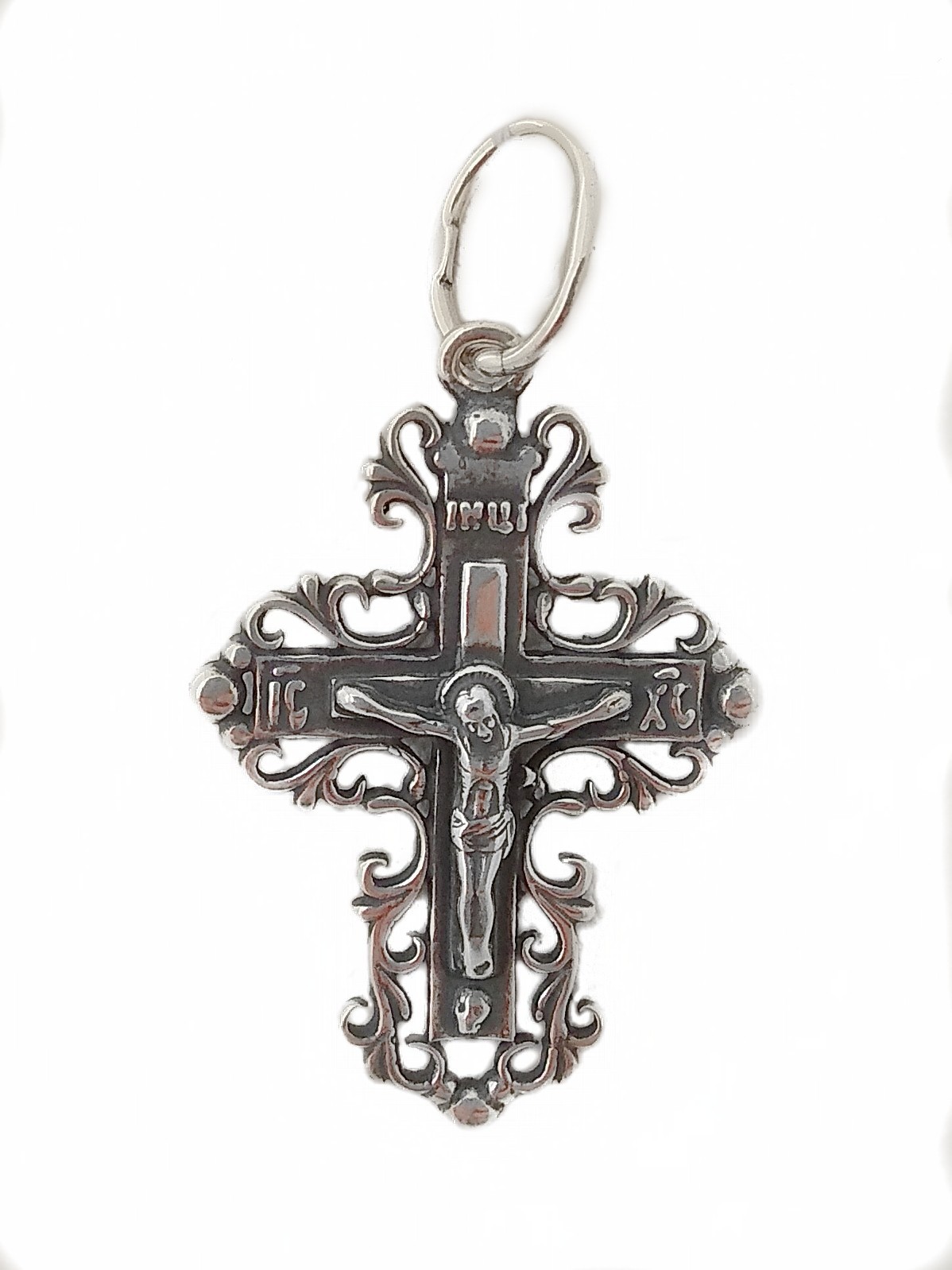 

Серебряный крест Meridian 925 пробы (Кр0133ч)