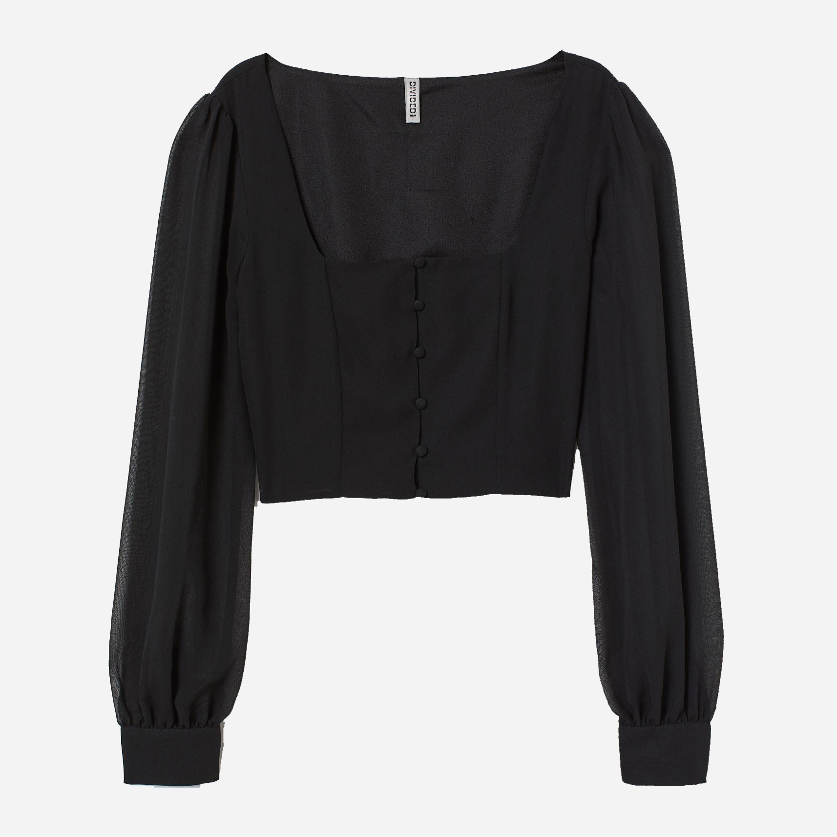

Топ H&M 8085780-AAAD 46 Черный