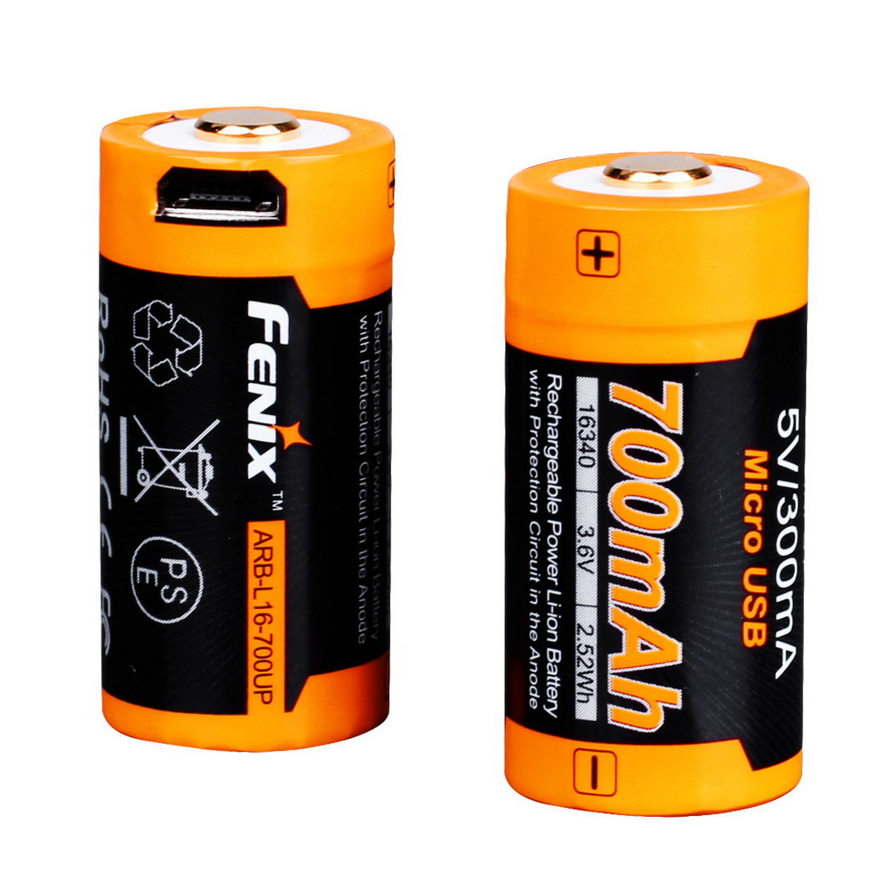 

Акумулятор 16340 Fenix 700 UP mAh Li-ion micro usb зарядка (ARB-L16-700UP)