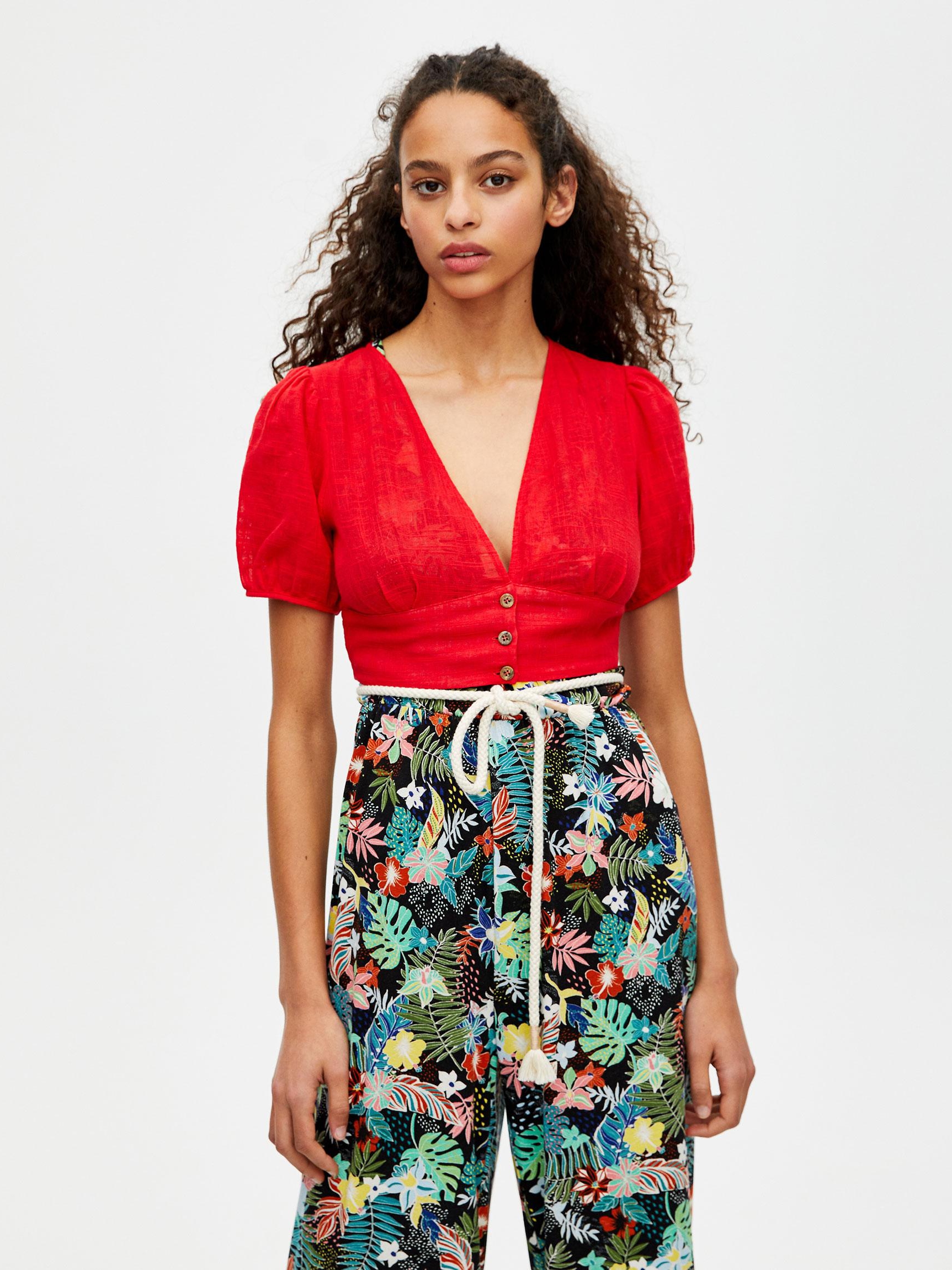 

Топ Pull & Bear 5473/308/600-ACVF L Красный