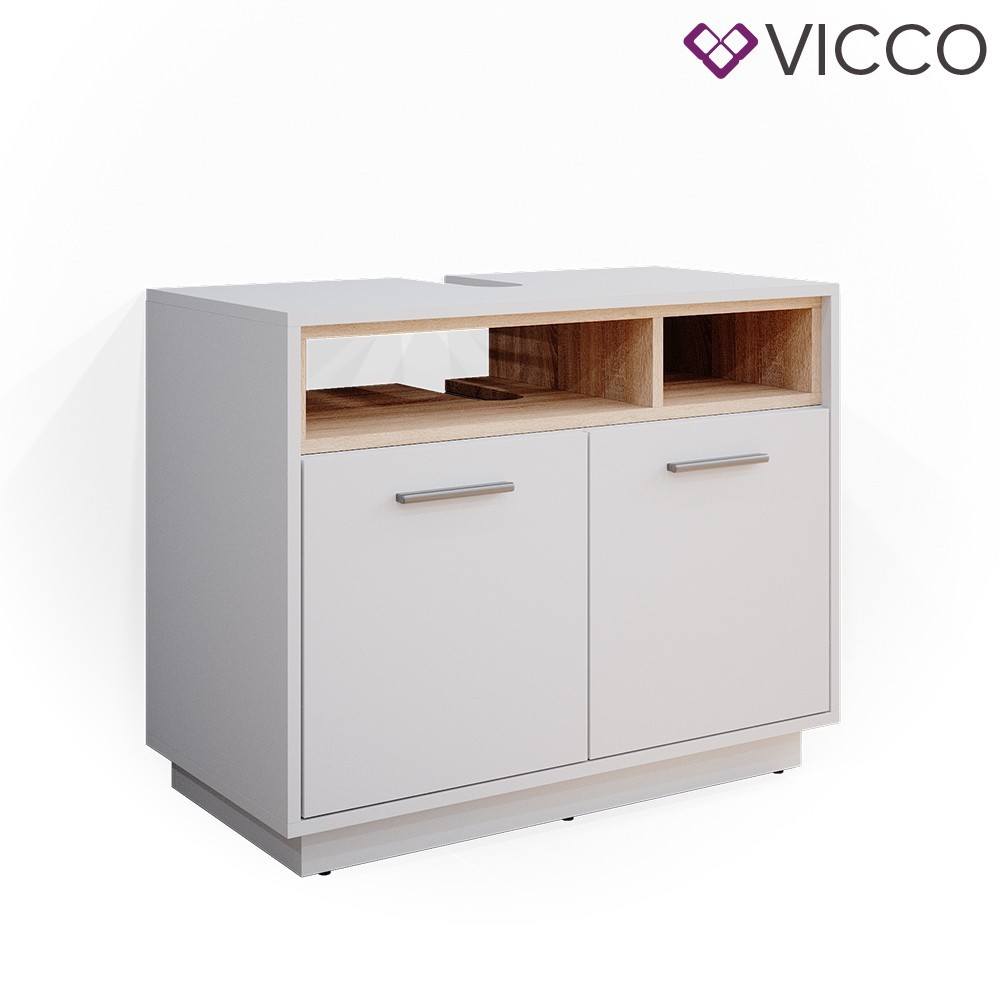

Напольная тумба в ванную Vicco Beatrice, белый, дуб