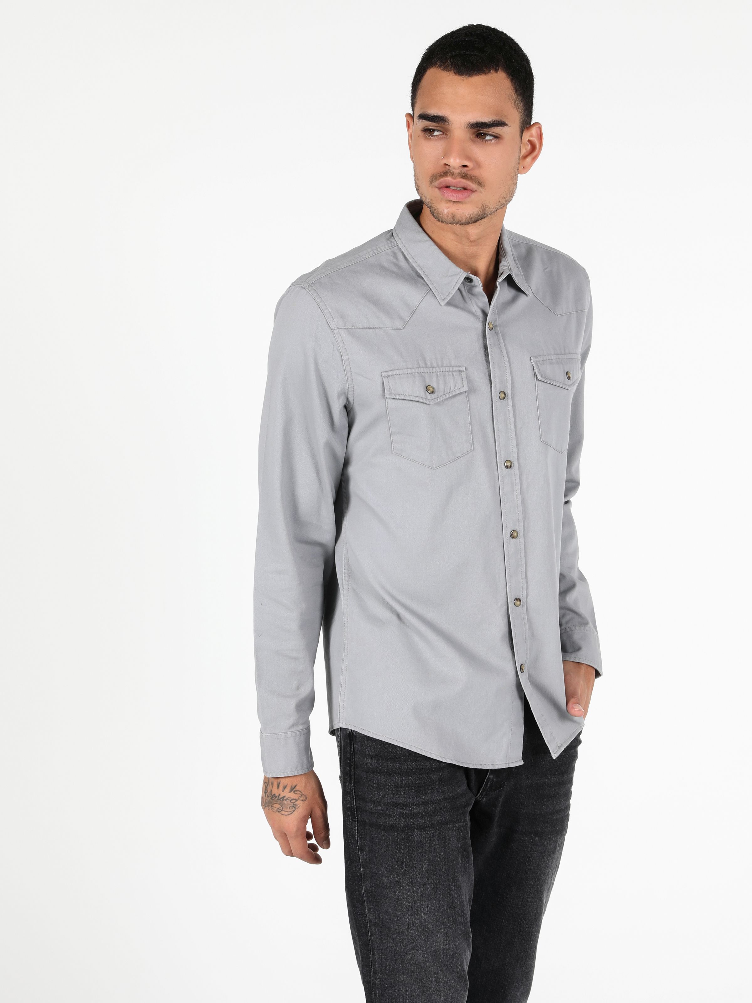 

Рубашка Colin's CL1044310GRA  Gray, Рубашка Colin's CL1044310GRA M Gray