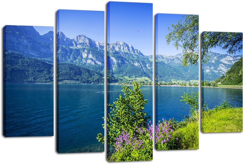 

Модульная картина на холсте из 5 частей DK Place 120x80 см (PLM5-247)