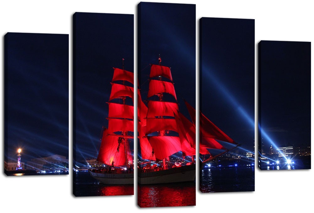 

Модульная картина на холсте из 5 частей DK Place 120x80 см (PLM5-172)