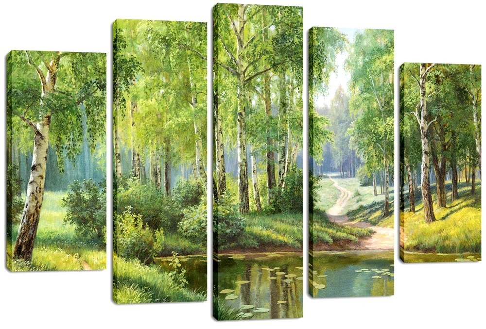 

Модульная картина на холсте из 5 частей DK Place 120x80 см (PLM5-170)