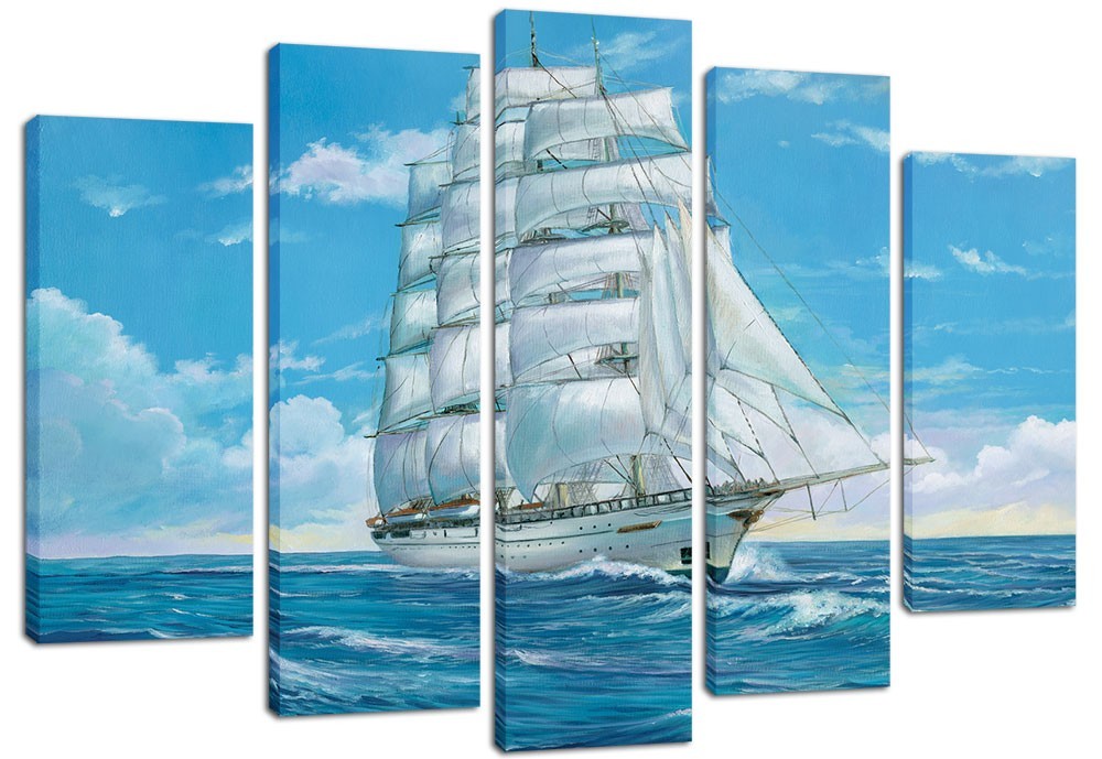 

Модульная картина на холсте из 5 частей DK Place 120x80 см (PLM5-57)