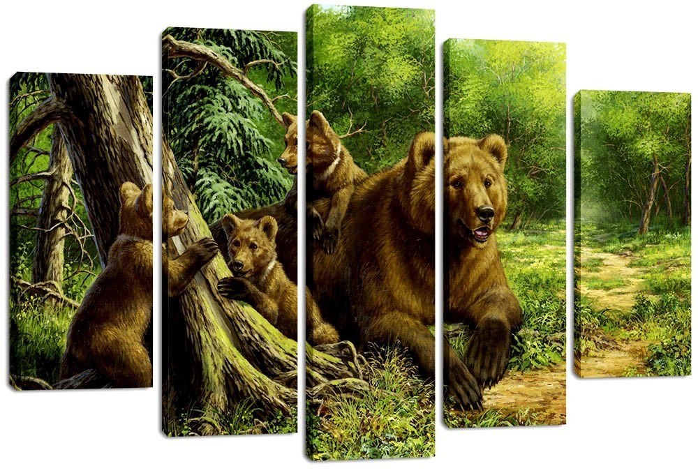 

Модульная картина на холсте из 5 частей DK Place 120x80 см (PLM5-167)