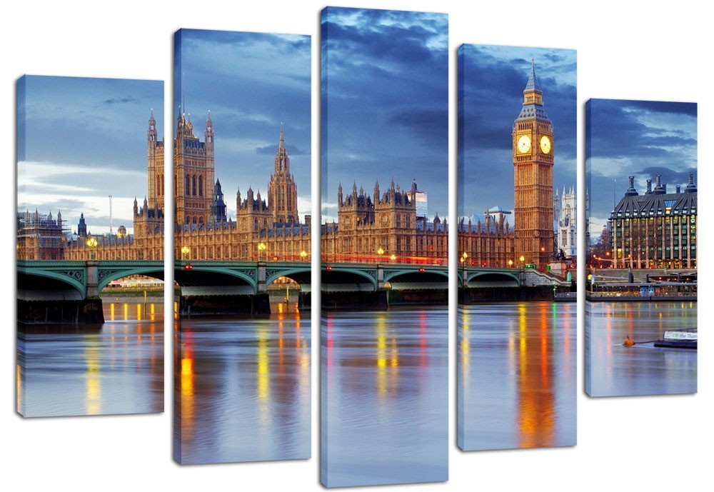 

Модульная картина на холсте из 5 частей DK Place 120x80 см (PLM5-99)