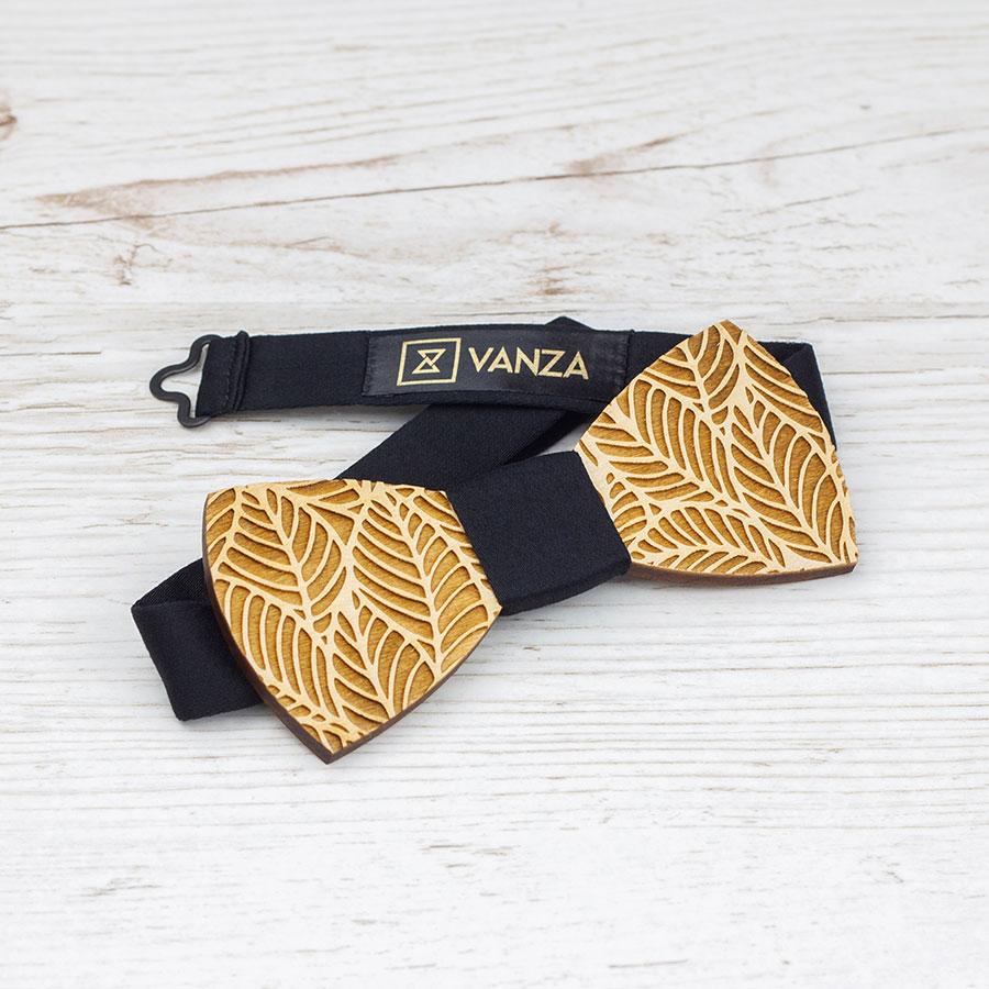 

Деревянная бабочка VANZA Leaf светлая