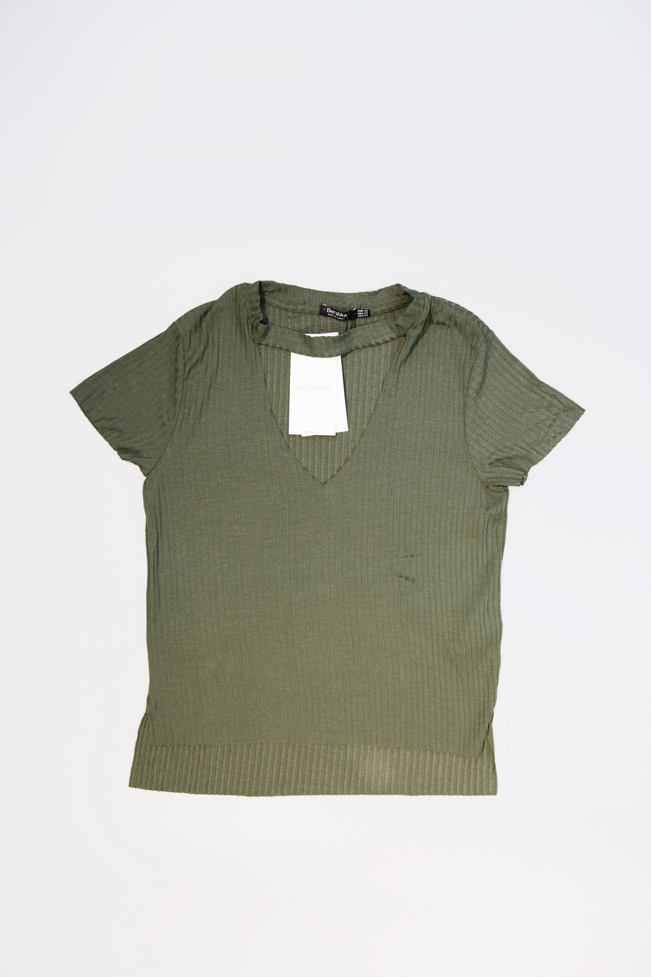 

Женский топ Bershka  хаки 4820227781076, Женский топ Bershka XS хаки 4820227781076