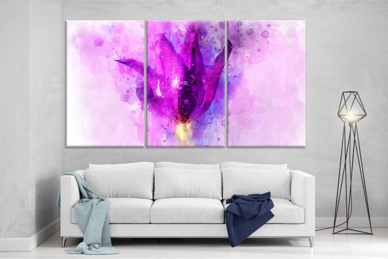 

Модульная картина на холсте DK Place из трех частей 167x99 см Нежность (XL48)