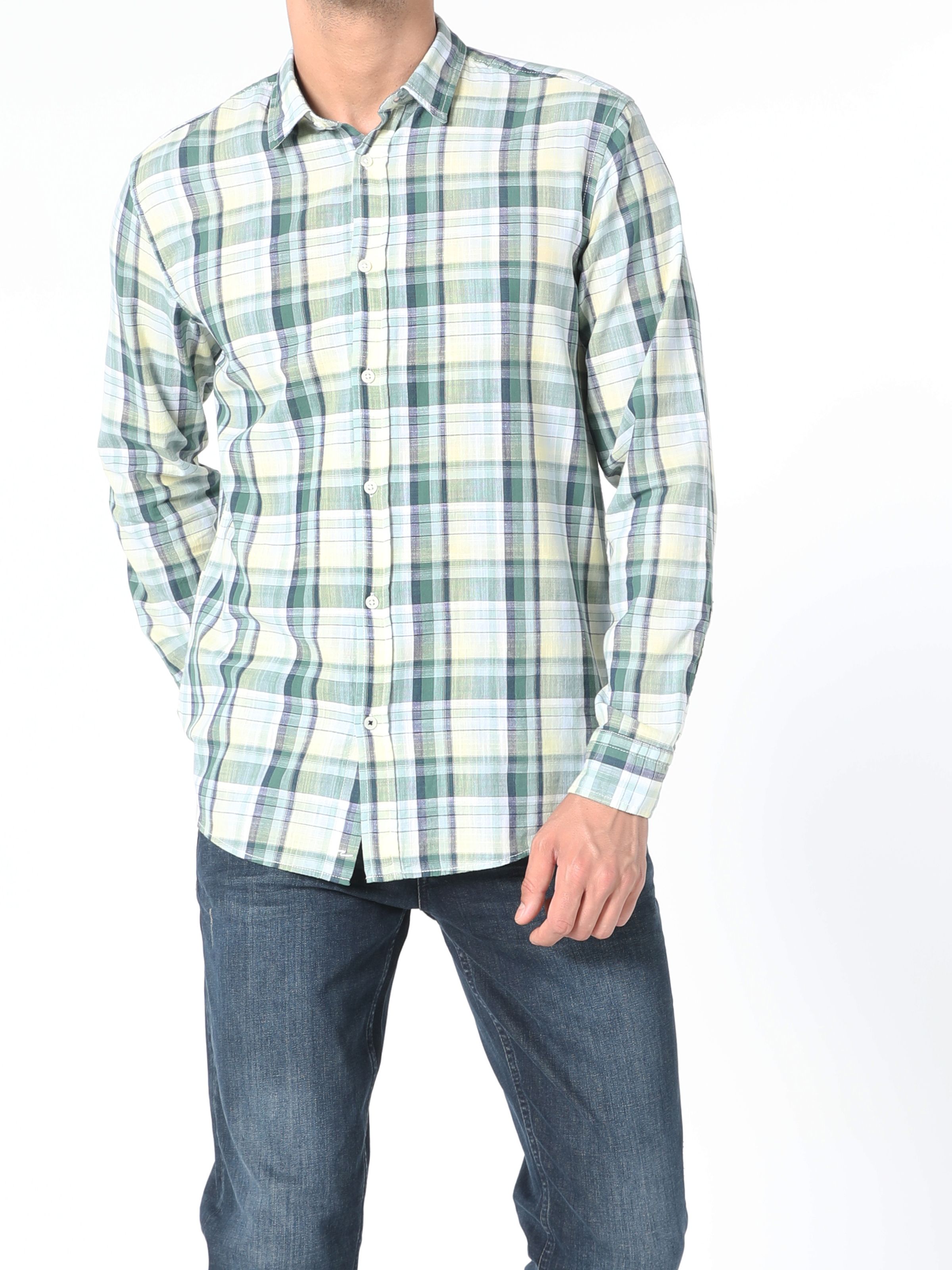 

Рубашка Colin's CL1054980GRN  Green, Рубашка Colin's CL1054980GRN L Green