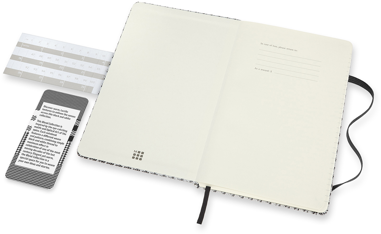 

Записная книга Moleskine Blend 13 х 21 см 240 страниц в линейку Черный большой паттерн (8056420853612)