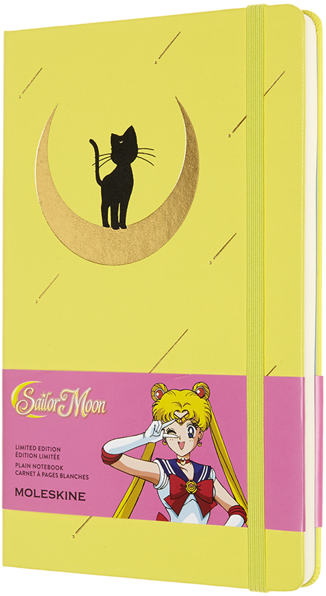 

Записная книга Moleskine Sailor Moon 13 х 21 см 240 страниц без линовки Желтая (8056420853711)