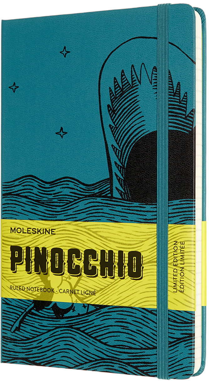 

Записная книга Moleskine Pinocchio 13 х 21 см 240 страниц в линейку Шалфей (8056420853650)