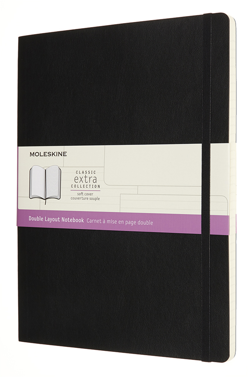

Записная книга Moleskine Classic 19 х 25 см 192 страницы линия-без линовки Черная мягкая (8056420853032)