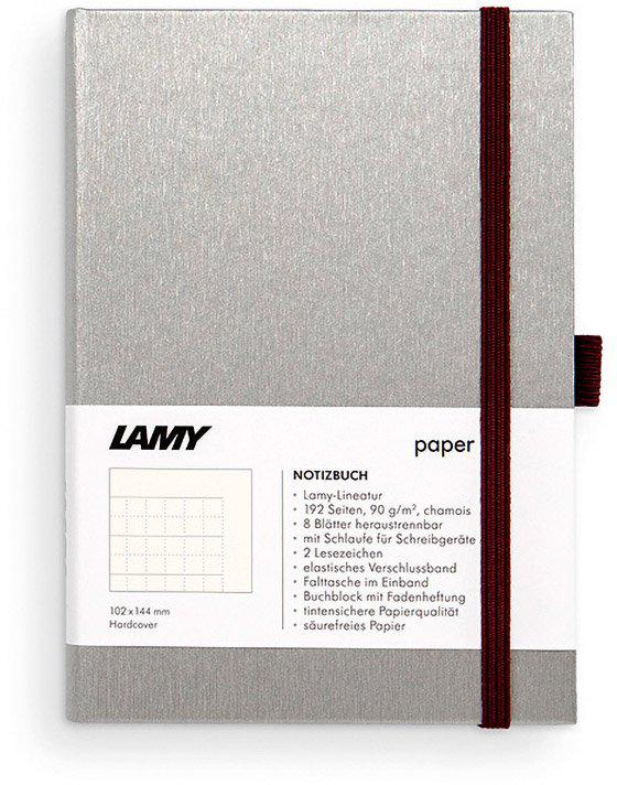 

Записная книга Lamy A6 192 страницы в линейку Хром и Пурпур (4014519721086)