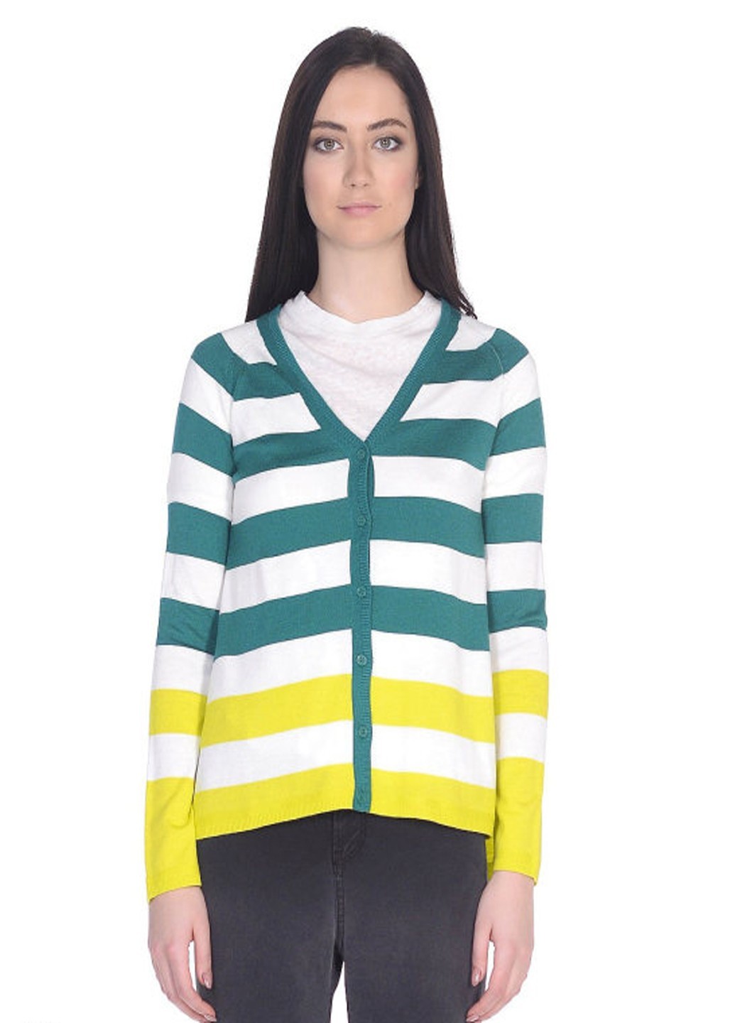 

Пуловер United Colors of Benetton BEN31031 M бело-зеленый
