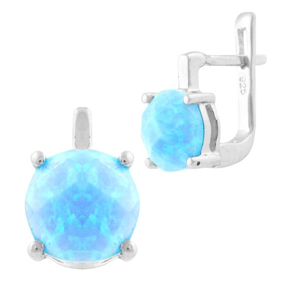 

Серебряные серьги SilverLine с опалом