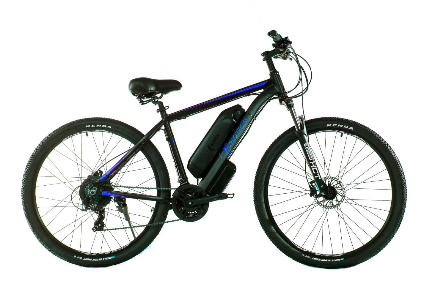 

Электровелосипед E-motion MTB GT 29" 36V 14Ah 500W рама 19" чёрно-синий (EMMTBGTBB)