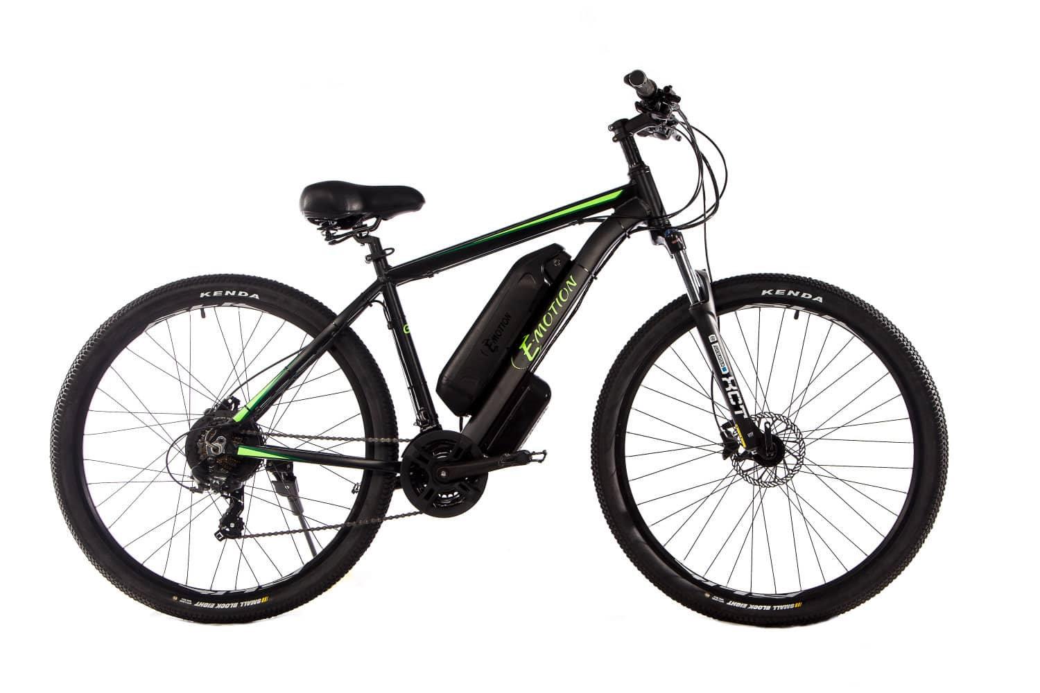 

Электровелосипед E-motion MTB GT 29" 36V 14Ah 500W рама 19" чёрно-зелёный (EMMTBGTBGM)