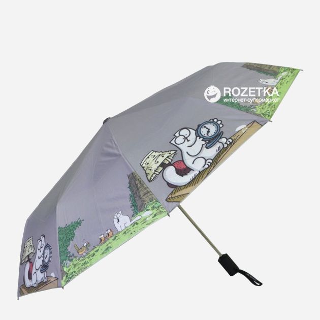 

Зонт складной AVK 108-05 полный автомат Серый