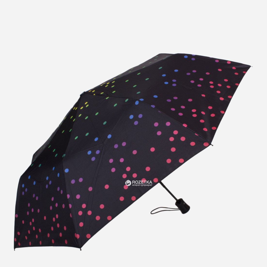 

Зонт складной Happy Rain U42278-3 полуавтомат Разноцветный