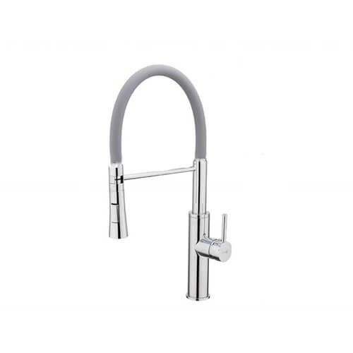 

Смеситель для кухни с гибким изливом Frap F4452-6 Серый/Хром