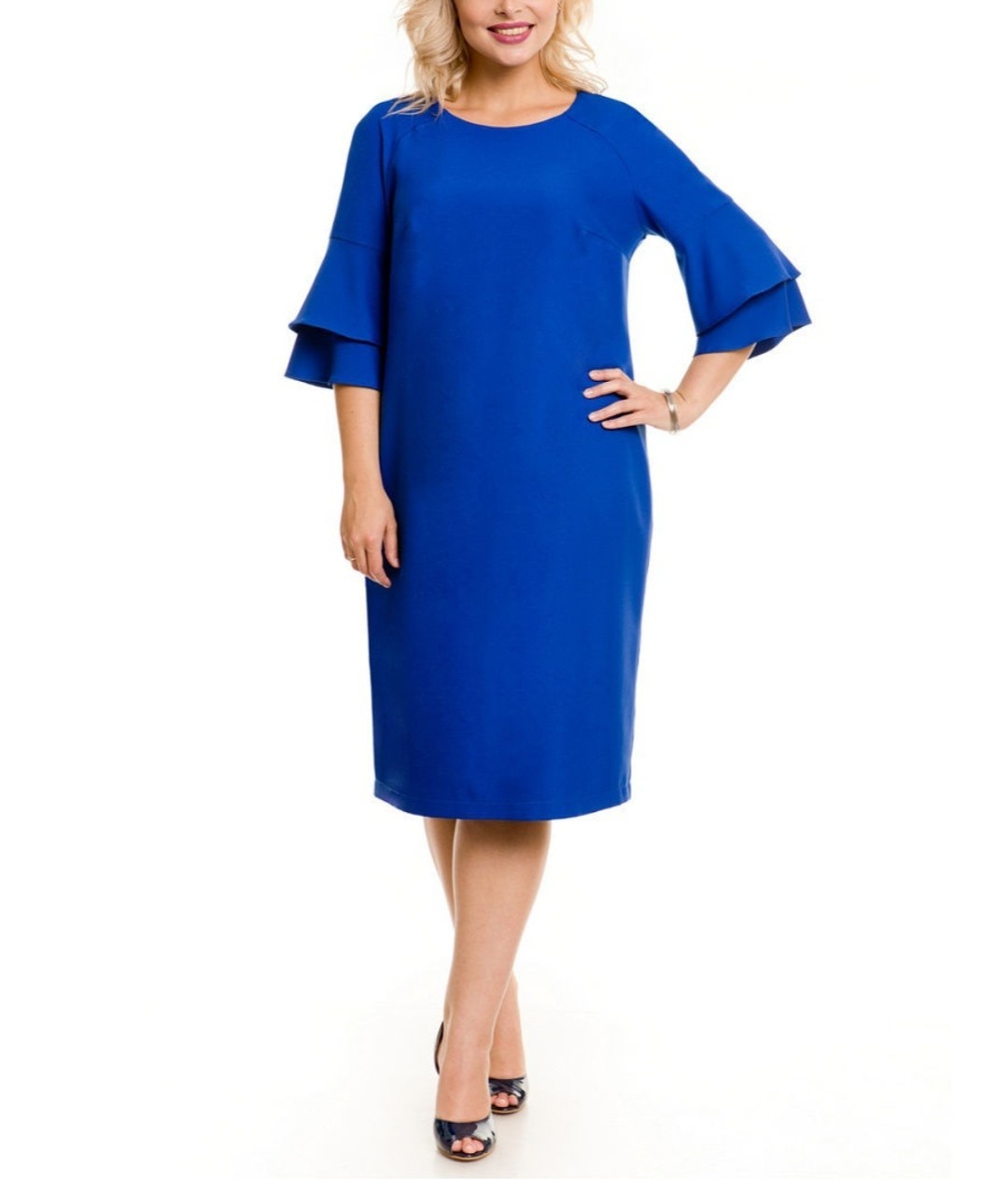 

Женское платье Polo Ralph Lauren, А-силуэта с овальным вырезом, синий, размер M, 251736911001