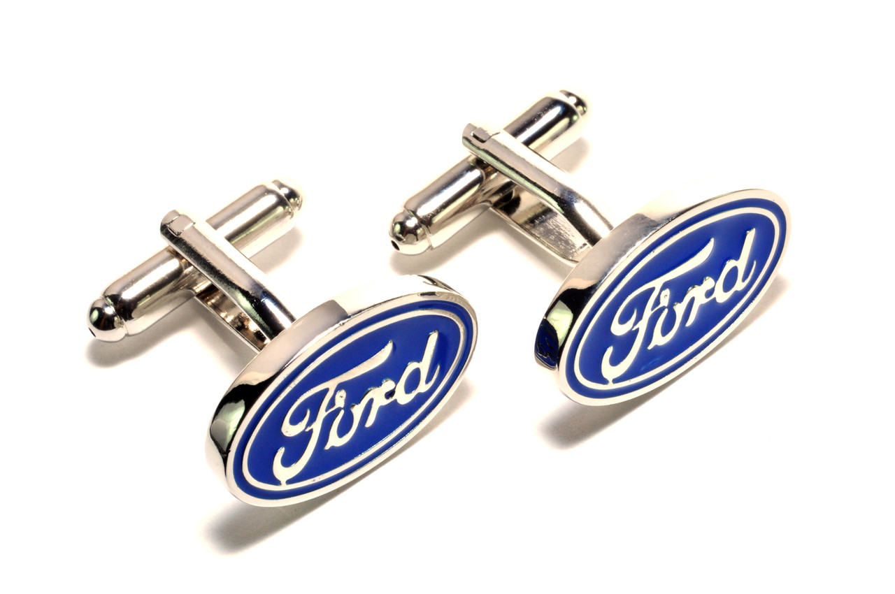 

Запонки MS 1003cf автомобильный знак Ford серебристые