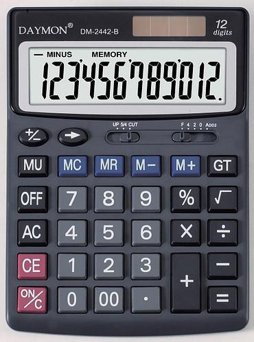 

Калькулятор Daymon DM-2442-B Черный 116х166х25 мм