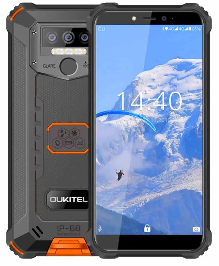 

Мобильный телефон Oukitel WP5 4/32Gb Black-Yellow