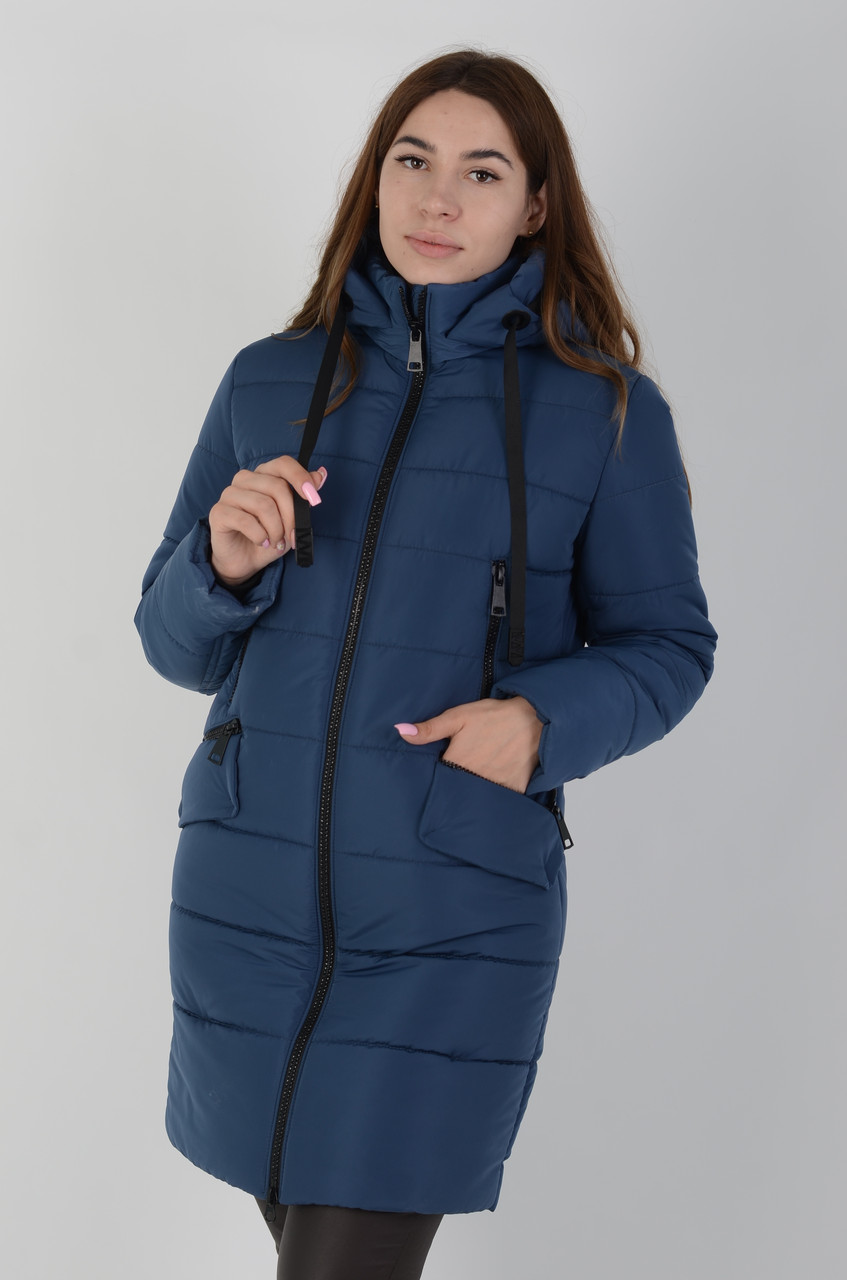 Куртка женская зимняя Aziks м-150/2 голубой 52