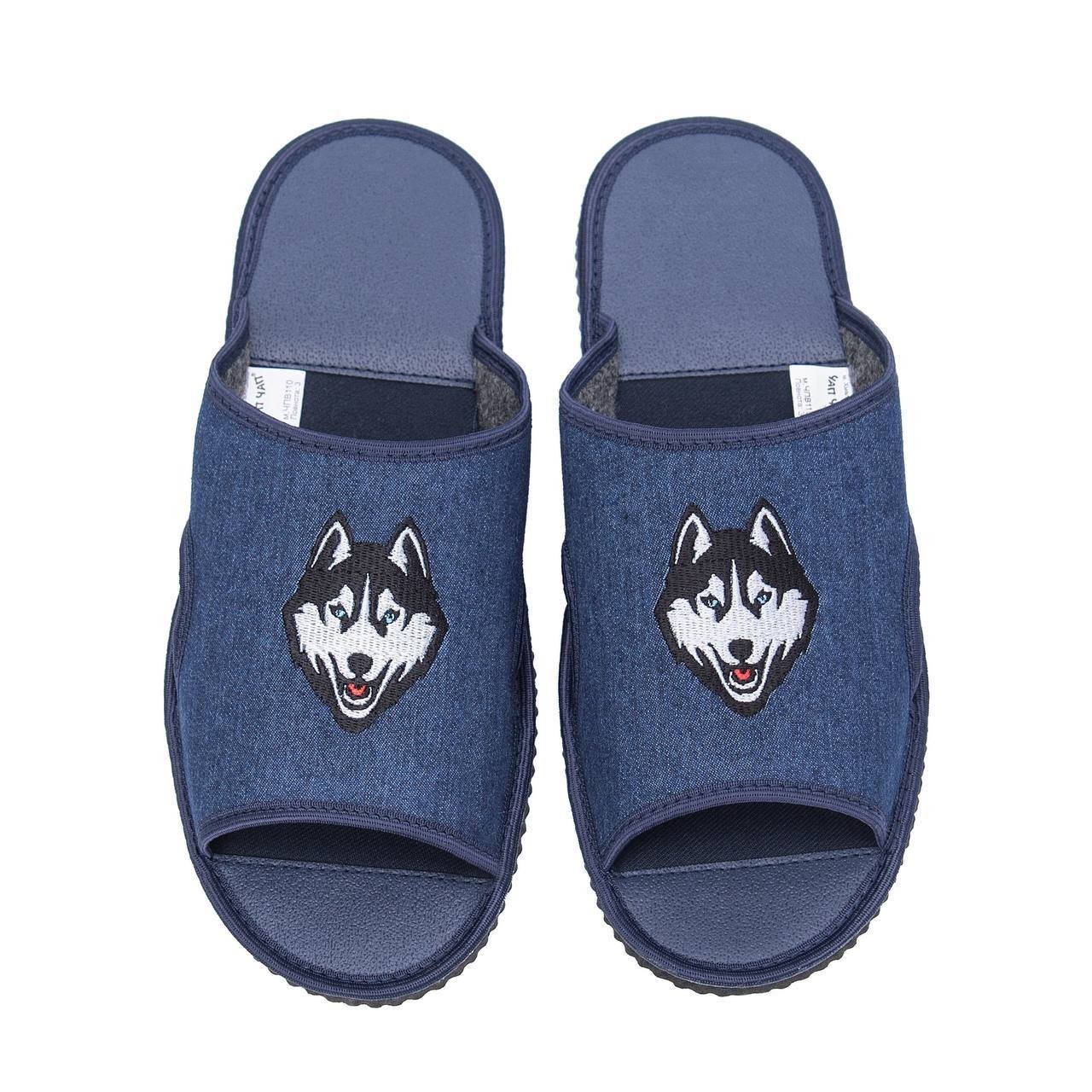 

Мужские тапочки Sweet Slippers 45р джинс Лютоволк открытые